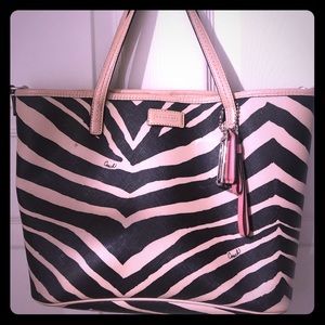Zebra Coach purse